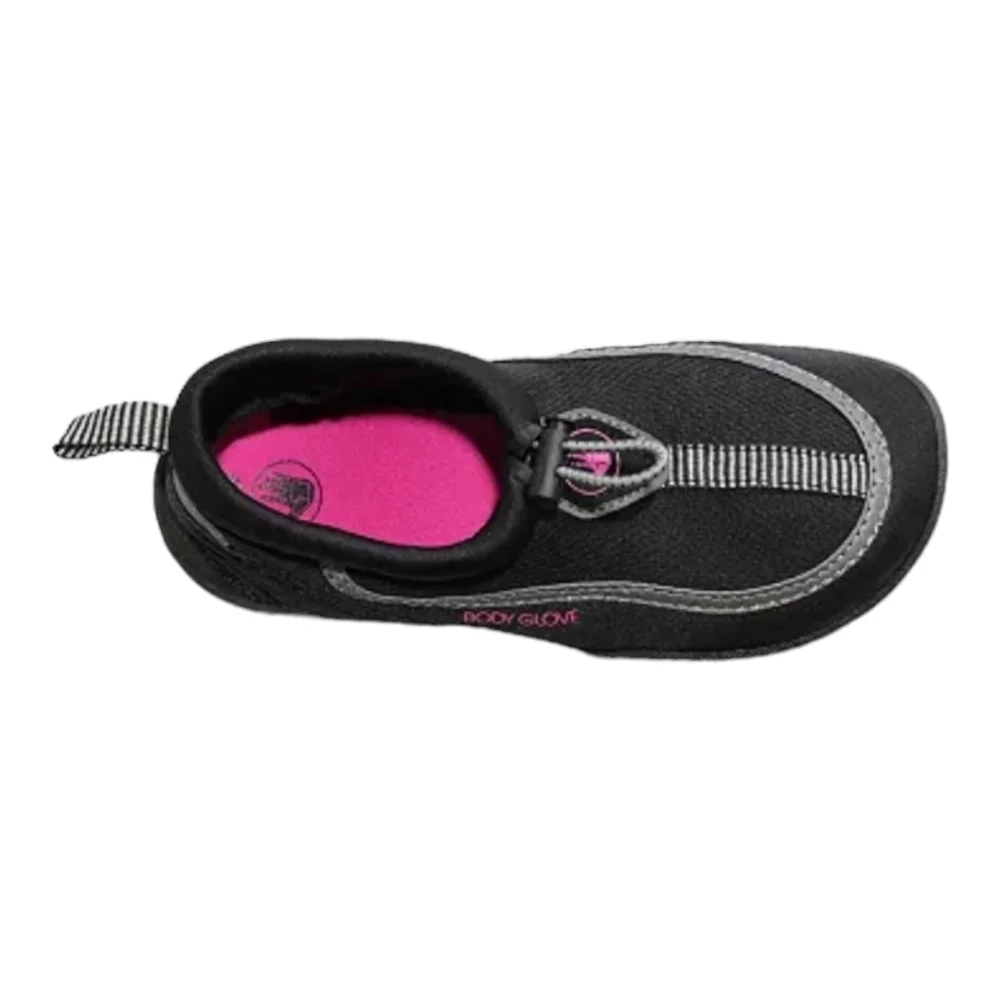 NEW Body Glove Riptide III Girls Black w/Neon Pink Water Shoes Size 13
